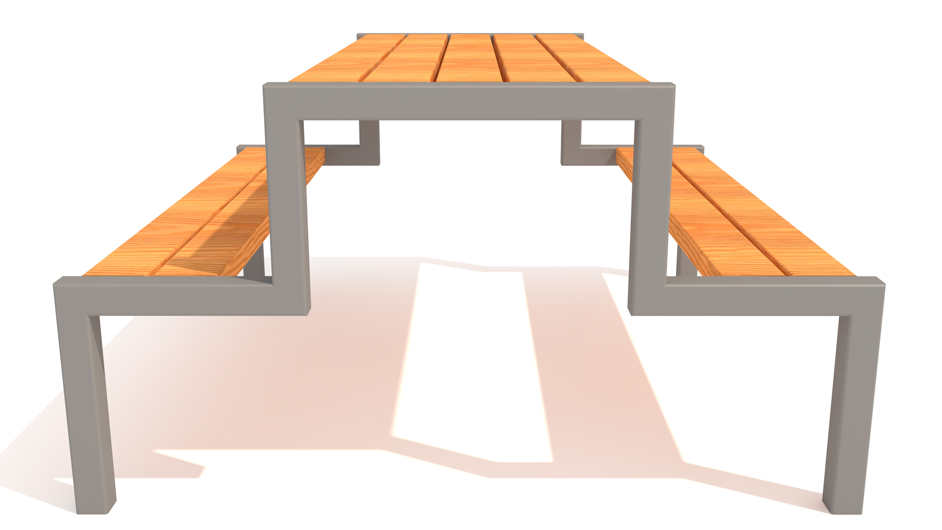 Parkový set (Ocel + dřevo)